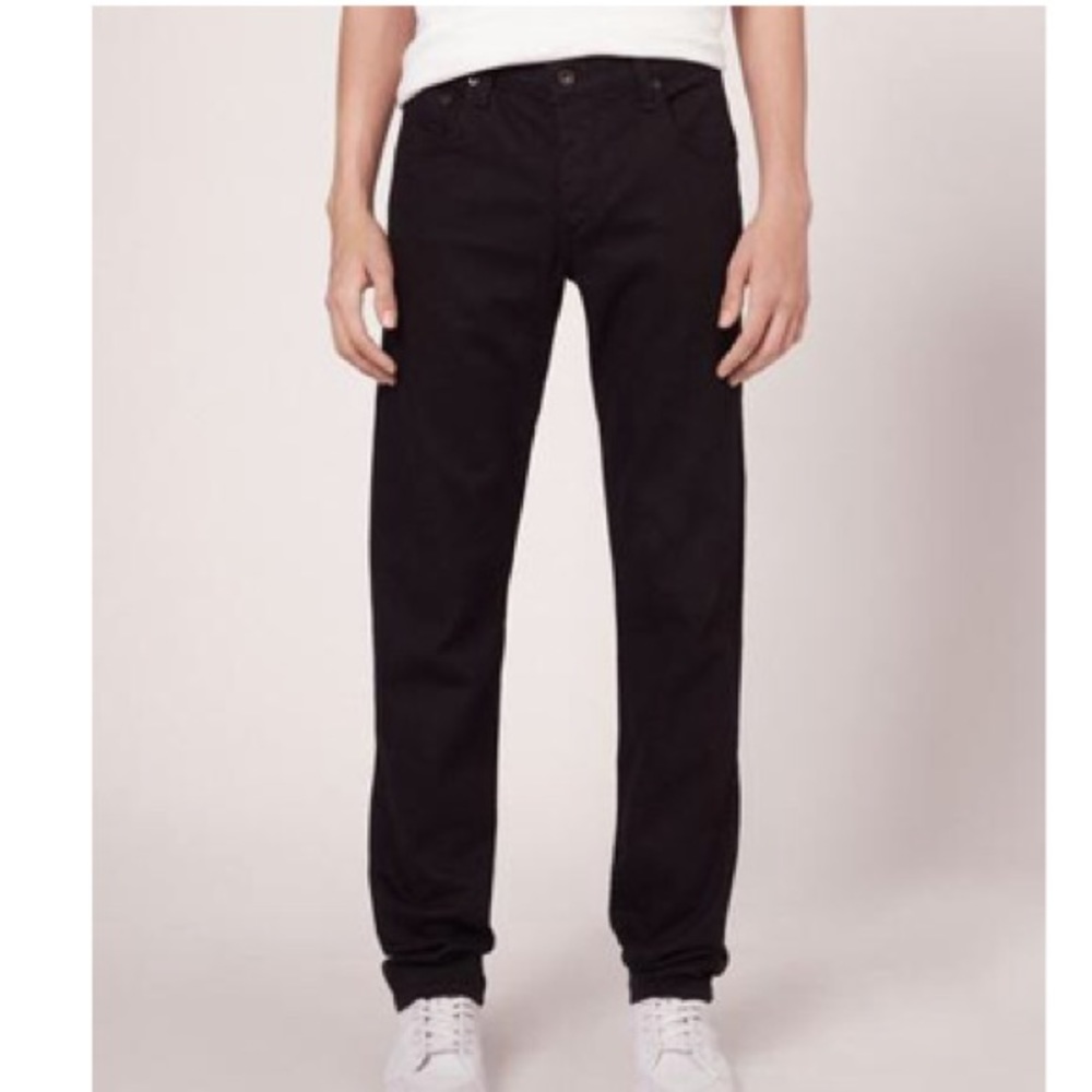 rag & bone fit 2 slim button fly jeans black sz 30